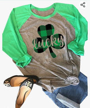Load image into Gallery viewer, GHWD 3/4 Sleeve Lucky Tees