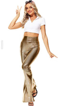 Load image into Gallery viewer, Mardi Gras Metallic Bell Bottoms