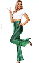 Load image into Gallery viewer, Mardi Gras Metallic Bell Bottoms