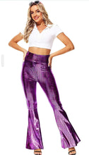 Load image into Gallery viewer, Mardi Gras Metallic Bell Bottoms