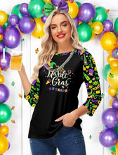 Load image into Gallery viewer, GHWD Mardi Gras 3/4 Sleeve Tops