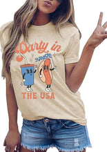 Load image into Gallery viewer, GHWD Party In The USA Hot Dog and Drink Tees
